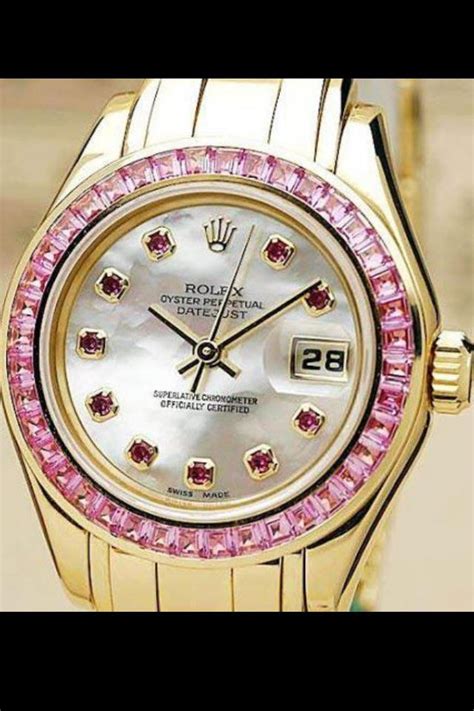 the pink rolex|pink rolex for women.